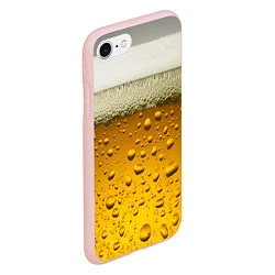 Чехол iPhone 7/8 матовый ПИВО, цвет: 3D-светло-розовый — фото 2