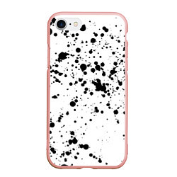 Чехол iPhone 7/8 матовый Далматинец, цвет: 3D-светло-розовый
