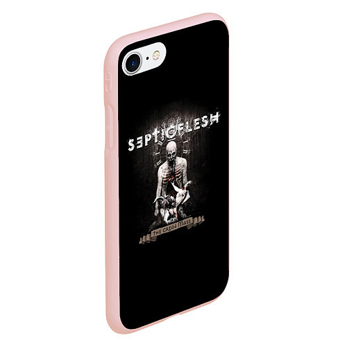 Чехол iPhone 7/8 матовый Septicflesh / 3D-Светло-розовый – фото 2