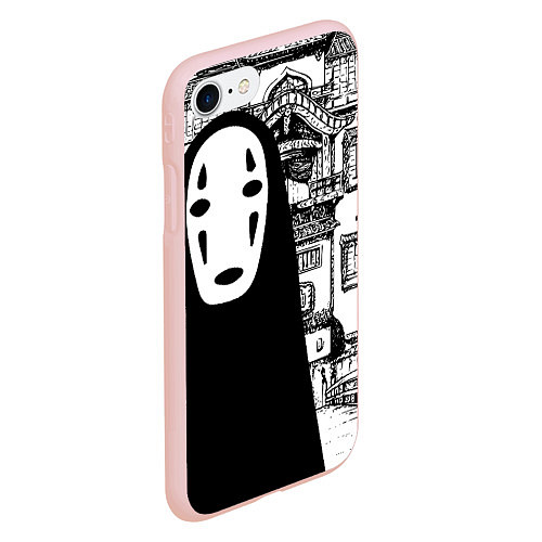 Чехол iPhone 7/8 матовый No-Face Spirited Away Ghibli / 3D-Светло-розовый – фото 2