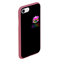 Чехол iPhone 7/8 матовый GOOBA - 6ix9ine, цвет: 3D-малиновый — фото 2