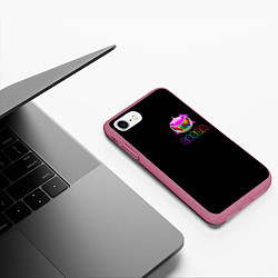 Чехол iPhone 7/8 матовый GOOBA - 6ix9ine, цвет: 3D-малиновый — фото 2
