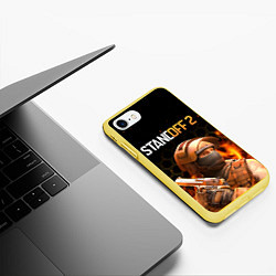 Чехол iPhone 7/8 матовый STANDOFF 2 - Z9 СТАНДОФФ 2, цвет: 3D-желтый — фото 2