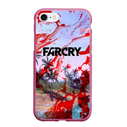 Чехол iPhone 7/8 матовый FARCRY, цвет: 3D-малиновый