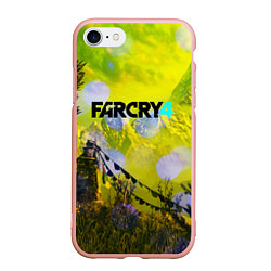 Чехол iPhone 7/8 матовый FARCRY4, цвет: 3D-светло-розовый