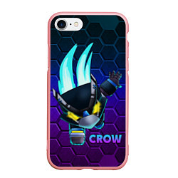 Чехол iPhone 7/8 матовый Brawl Stars CROW, цвет: 3D-баблгам