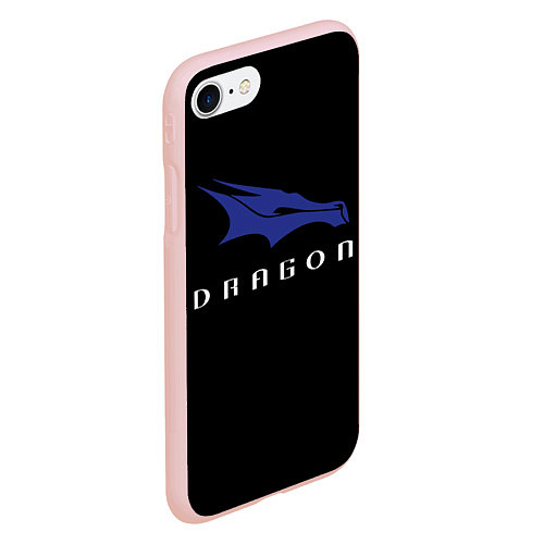 Чехол iPhone 7/8 матовый Crew Dragon / 3D-Светло-розовый – фото 2