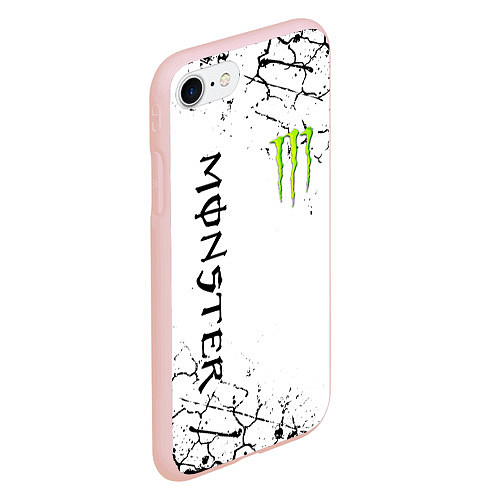 Чехол iPhone 7/8 матовый MONSTER ENERGY / 3D-Светло-розовый – фото 2