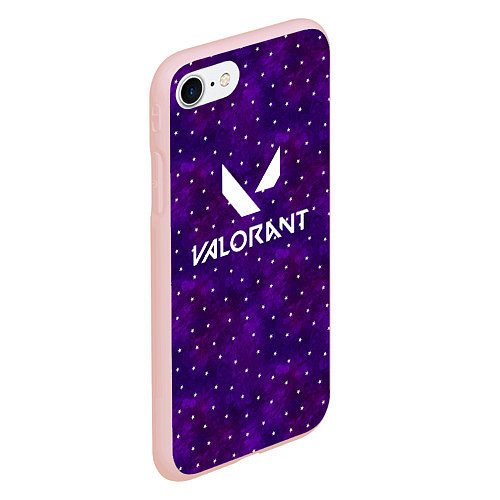 Чехол iPhone 7/8 матовый Valorant / 3D-Светло-розовый – фото 2