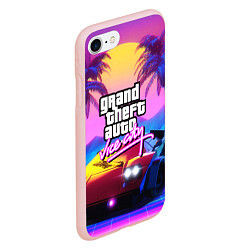 Чехол iPhone 7/8 матовый GTA 2020, цвет: 3D-светло-розовый — фото 2