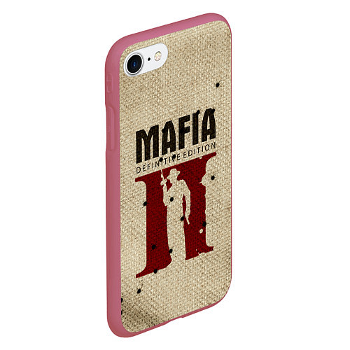 Чехол iPhone 7/8 матовый Mafia 2 / 3D-Малиновый – фото 2