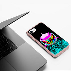 Чехол iPhone 7/8 матовый 6IX9INE, цвет: 3D-светло-розовый — фото 2