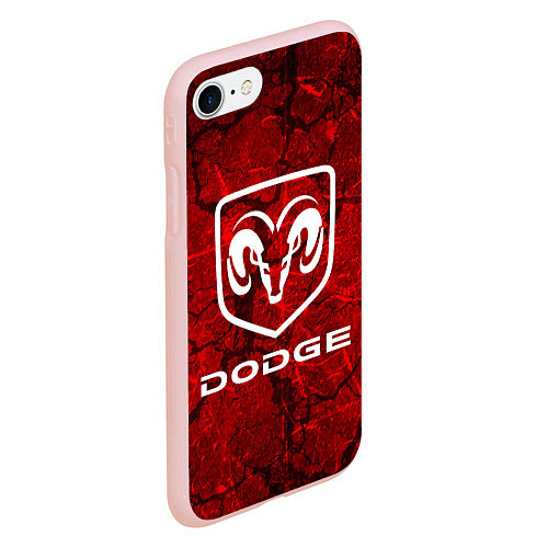 Чехол iPhone 7/8 матовый DODGE / 3D-Светло-розовый – фото 2