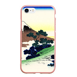 Чехол iPhone 7/8 матовый ЯПОНИЯ, цвет: 3D-светло-розовый