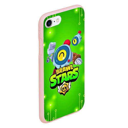 Чехол iPhone 7/8 матовый BRAWL STARS NANI / 3D-Светло-розовый – фото 2