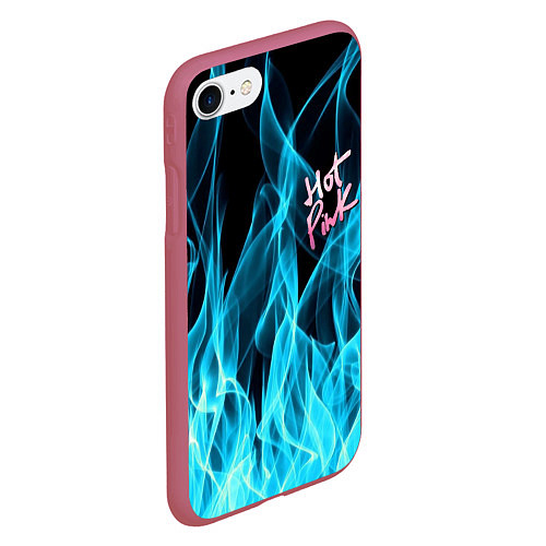 Чехол iPhone 7/8 матовый DOJA CAT / 3D-Малиновый – фото 2