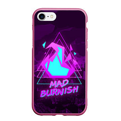 Чехол iPhone 7/8 матовый PROMARE MAD BURNISH, цвет: 3D-малиновый