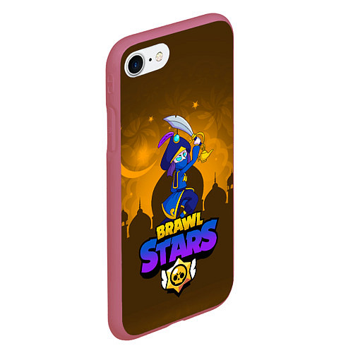 Чехол iPhone 7/8 матовый MORTIS BRAWL STARS / 3D-Малиновый – фото 2