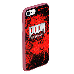 Чехол iPhone 7/8 матовый Doom Eternal, цвет: 3D-малиновый — фото 2