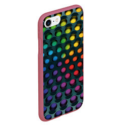 Чехол iPhone 7/8 матовый 3Д спектр, цвет: 3D-малиновый — фото 2