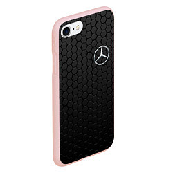 Чехол iPhone 7/8 матовый MERCEDES-BENZ AMG, цвет: 3D-светло-розовый — фото 2