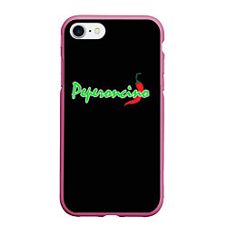 Чехол iPhone 7/8 матовый Пеперонично, цвет: 3D-малиновый