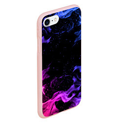 Чехол iPhone 7/8 матовый ОГОНЬ НЕОН, цвет: 3D-светло-розовый — фото 2