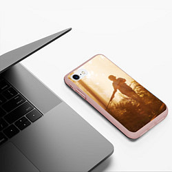 Чехол iPhone 7/8 матовый THE LAST OF US, цвет: 3D-светло-розовый — фото 2