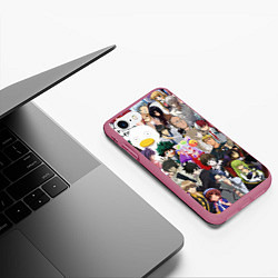 Чехол iPhone 7/8 матовый АНИМЕ ALLPIC, цвет: 3D-малиновый — фото 2