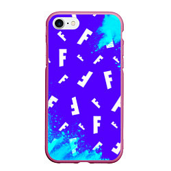 Чехол iPhone 7/8 матовый FORTNITE ФОРТНАЙТ, цвет: 3D-малиновый