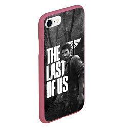 Чехол iPhone 7/8 матовый THE LAST OF US, цвет: 3D-малиновый — фото 2