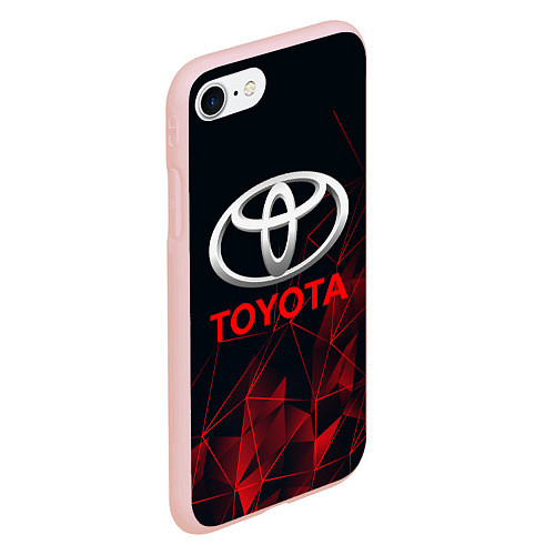 Чехол iPhone 7/8 матовый TOYOTA / 3D-Светло-розовый – фото 2