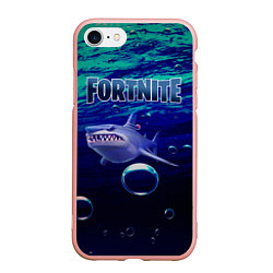 Чехол iPhone 7/8 матовый Loot Shark Fortnite, цвет: 3D-светло-розовый