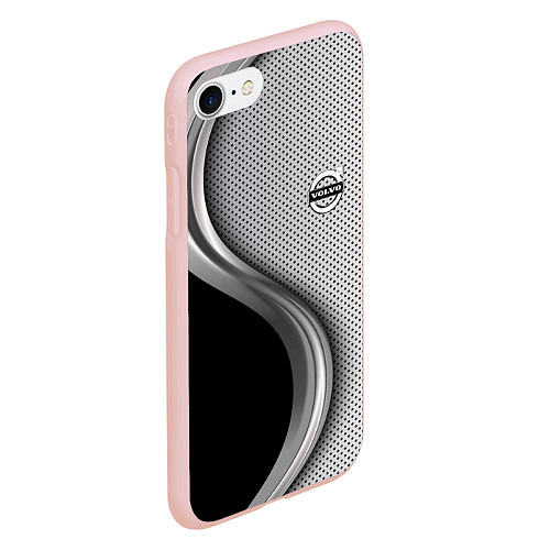 Чехол iPhone 7/8 матовый VOLVO / 3D-Светло-розовый – фото 2