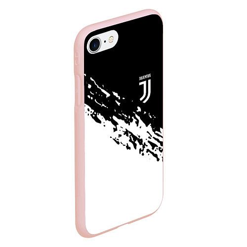 Чехол iPhone 7/8 матовый JUVENTUS / 3D-Светло-розовый – фото 2