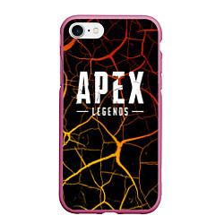 Чехол iPhone 7/8 матовый Apex Legends, цвет: 3D-малиновый