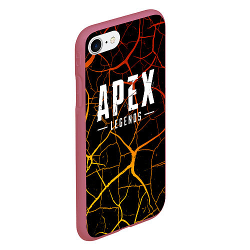 Чехол iPhone 7/8 матовый Apex Legends / 3D-Малиновый – фото 2