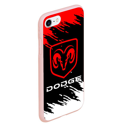 Чехол iPhone 7/8 матовый DODGE / 3D-Светло-розовый – фото 2