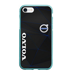 Чехол iPhone 7/8 матовый VOLVO, цвет: 3D-мятный