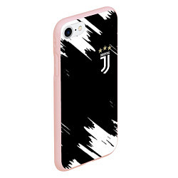 Чехол iPhone 7/8 матовый JUVENTUS, цвет: 3D-светло-розовый — фото 2