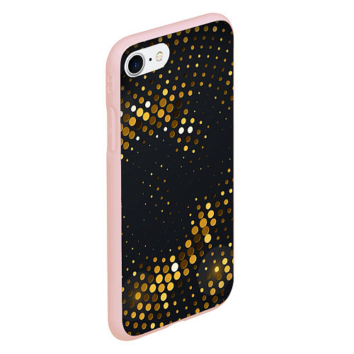 Чехол iPhone 7/8 матовый Black gold / 3D-Светло-розовый – фото 2