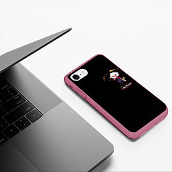 Чехол iPhone 7/8 матовый MALINA, цвет: 3D-малиновый — фото 2