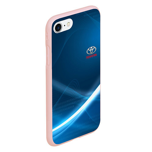 Чехол iPhone 7/8 матовый TOYOTA / 3D-Светло-розовый – фото 2