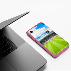 Чехол iPhone 7/8 матовый FC INTER, цвет: 3D-малиновый — фото 2