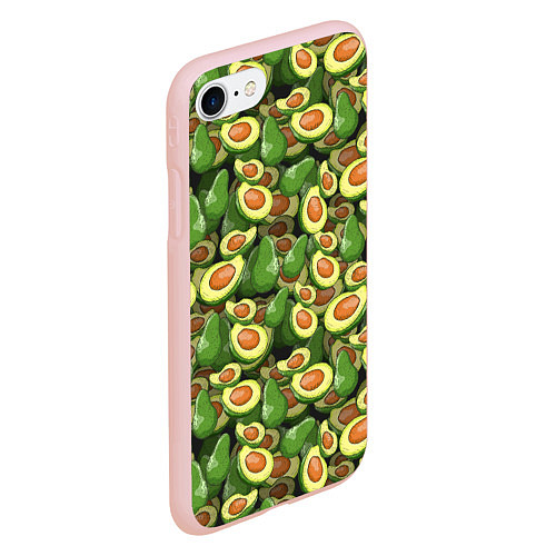 Чехол iPhone 7/8 матовый Avocado / 3D-Светло-розовый – фото 2