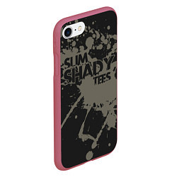 Чехол iPhone 7/8 матовый Slim Shady, цвет: 3D-малиновый — фото 2