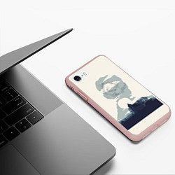 Чехол iPhone 7/8 матовый Настоящий детектив, цвет: 3D-светло-розовый — фото 2