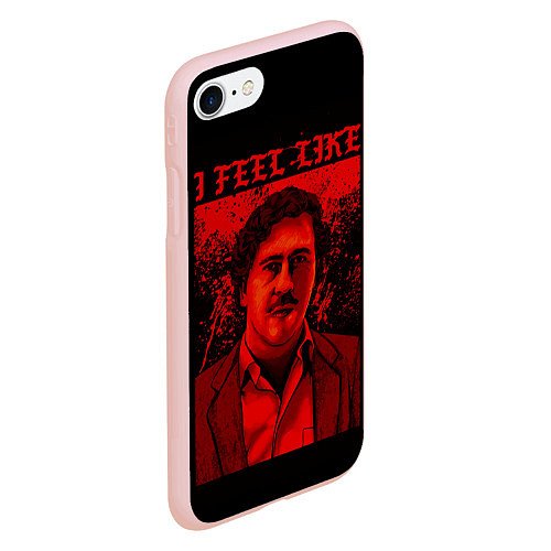 Чехол iPhone 7/8 матовый I feel Like Escobar / 3D-Светло-розовый – фото 2