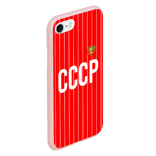 Чехол iPhone 7/8 матовый Форма сборной СССР / 3D-Светло-розовый – фото 2