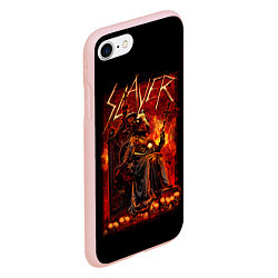 Чехол iPhone 7/8 матовый Slayer, цвет: 3D-светло-розовый — фото 2